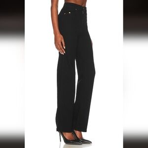 Dr. Denim Moxy Straight Solid Black High-Waisted Jeans XL/34